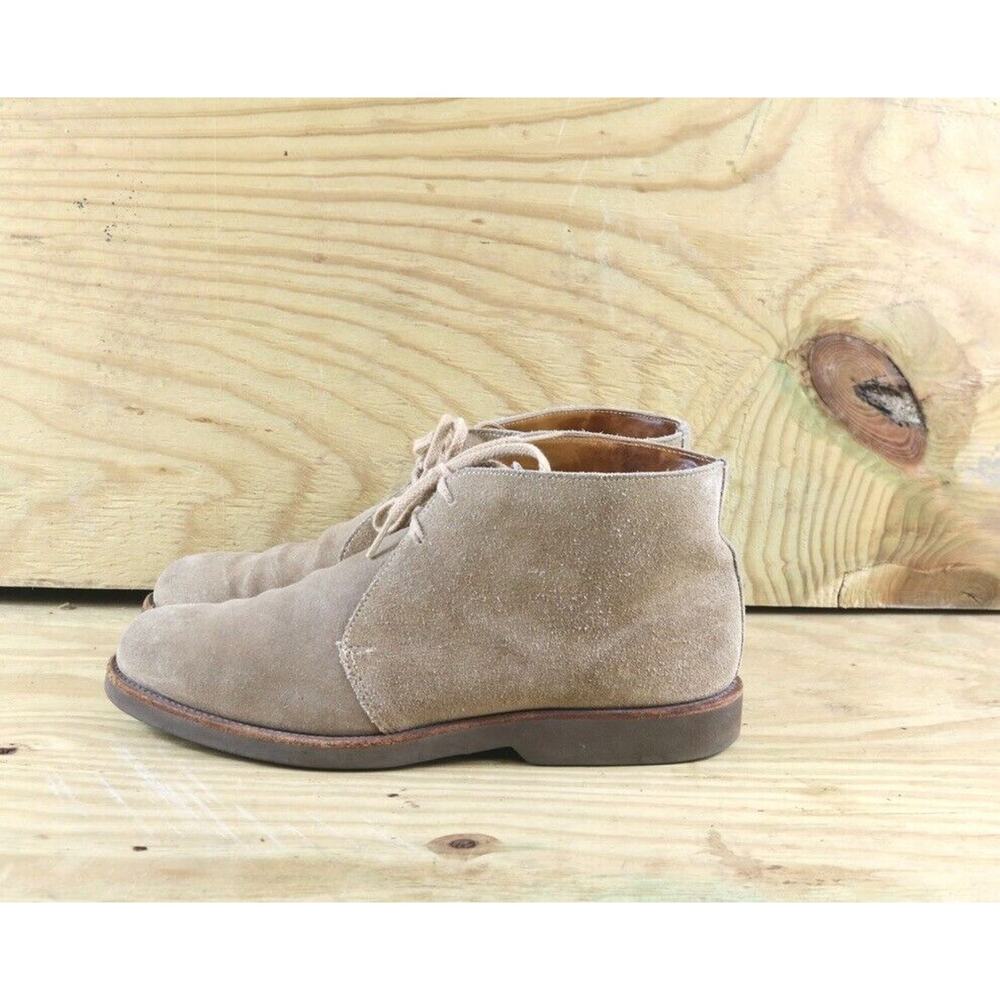 L.L. Bean Boots Womens 9 Suede Chukka Stonington Brown Ankle Shoes Vintage USA